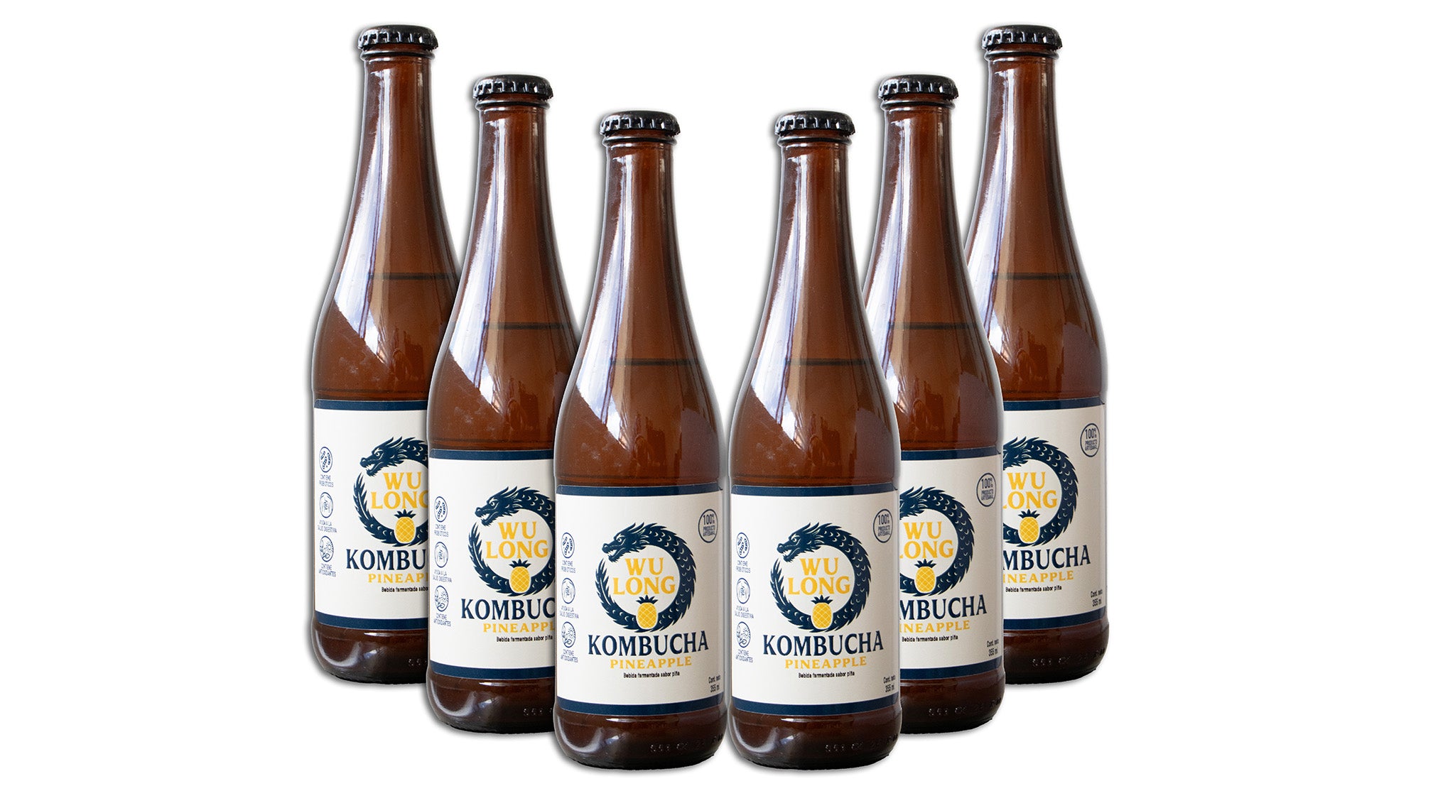 6 packWulong Kombucha Piña