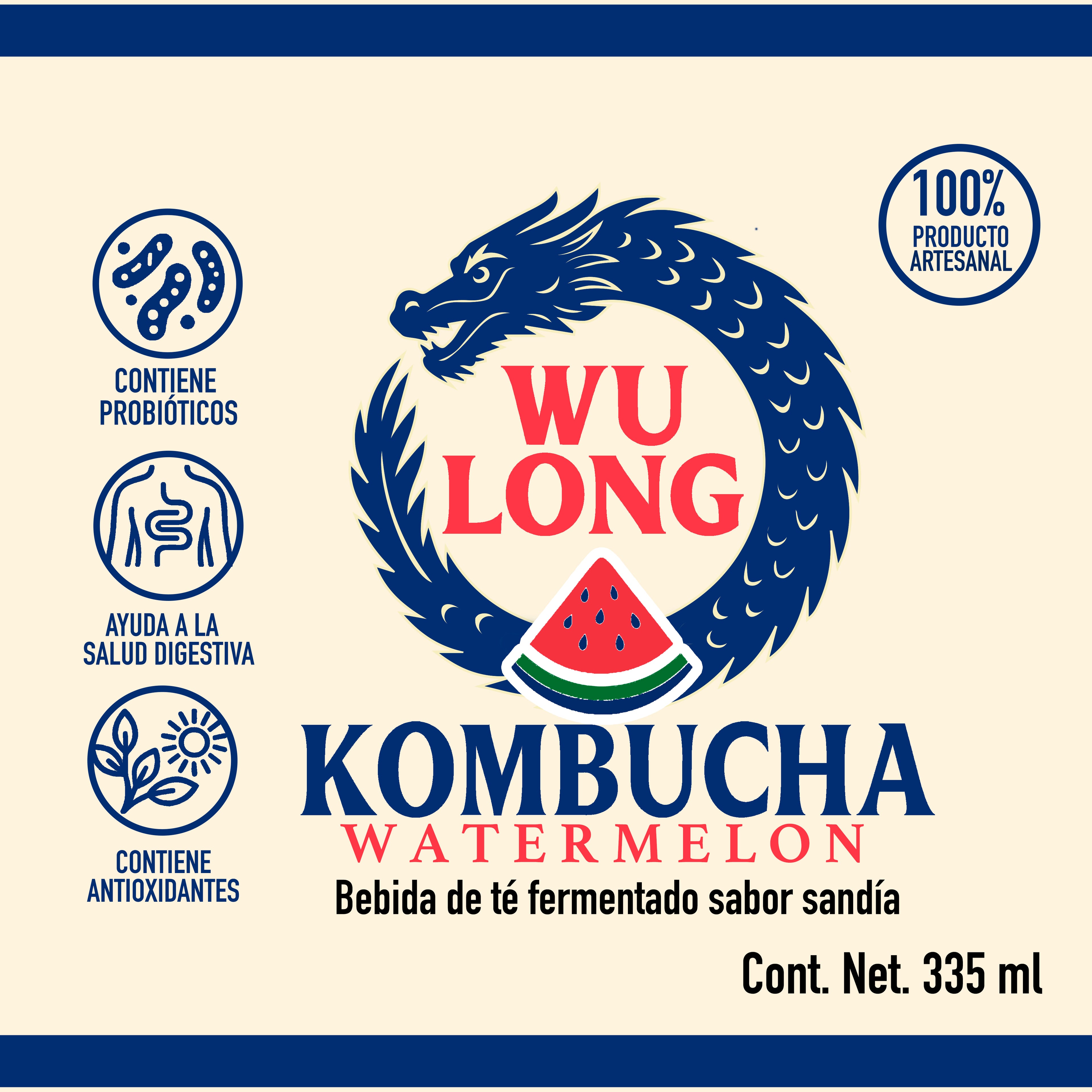12 pack Kombucha Wulong Sandía