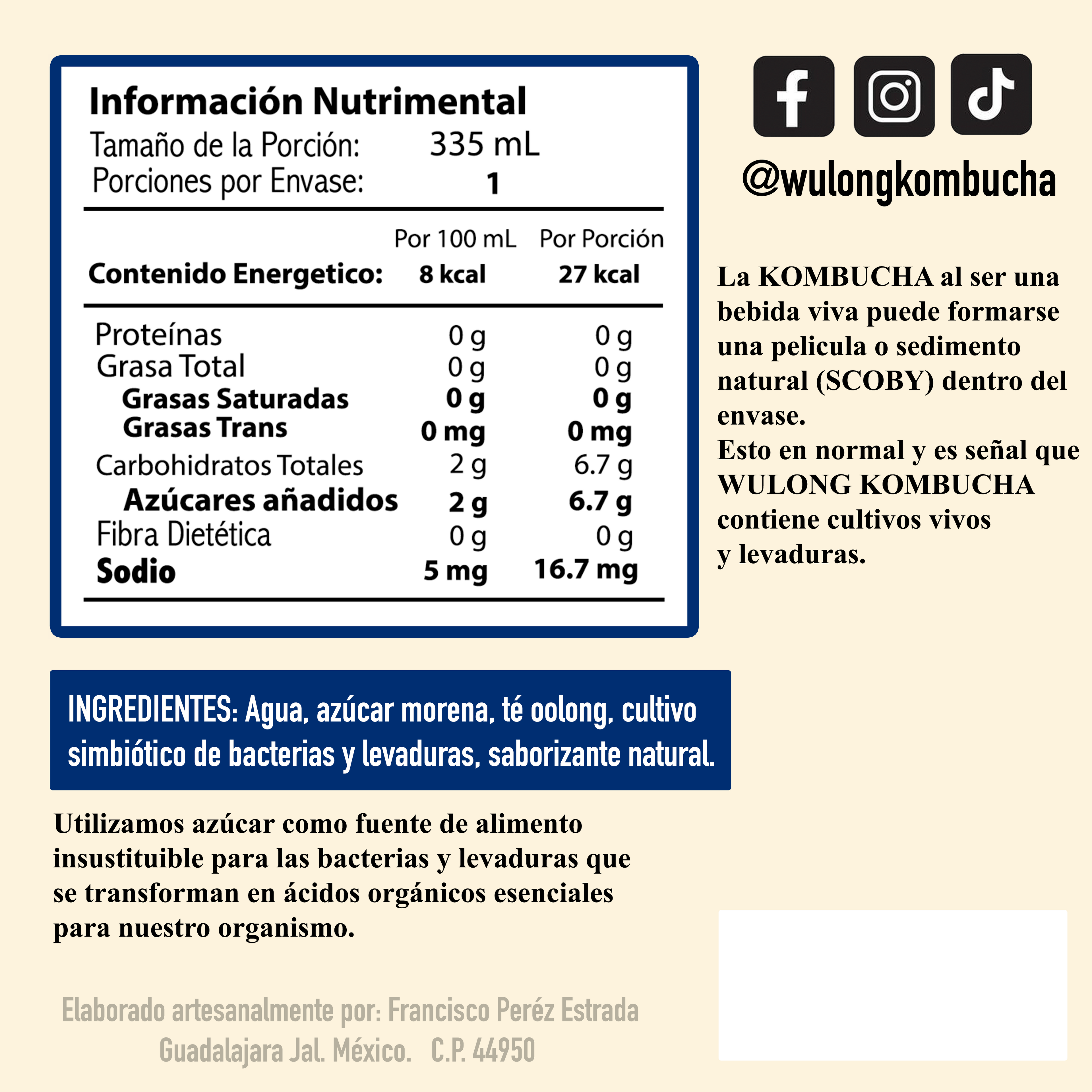 24 pack Kombucha Wulong Naranja